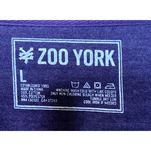 Zoo York Long Sleeve Purple T-Shirt Size Large - Picture 3 of 3
